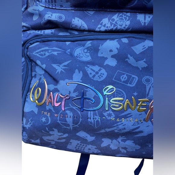 Walt Disney World Parks 50th Anniversary Mickey Mouse blue backpack cooler - Picture 4 of 8